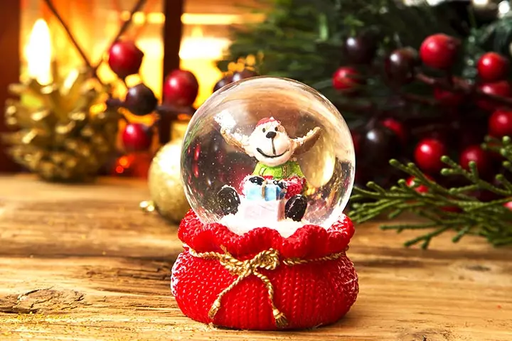 Christmas Craft Ideas For Kids - Winter Wonderland Snow Globe