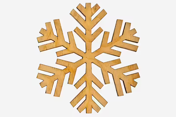 Christmas Craft Ideas For Kids - Wooden Snowflake Ornament Christmas Craft Ideas For Kids - Wooden Snowflake Ornament