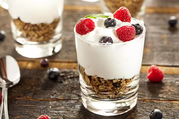 Yogurt and Granola Trifle snack recipe for kids Yogurt and Granola Trifle snack recipe for kids