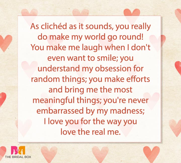 Cute Love Messages For Him - Love Makes The World Go Round