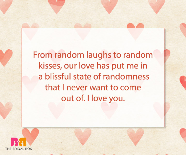 Cute Love Messages For Him - A Blissful State Of Randomness