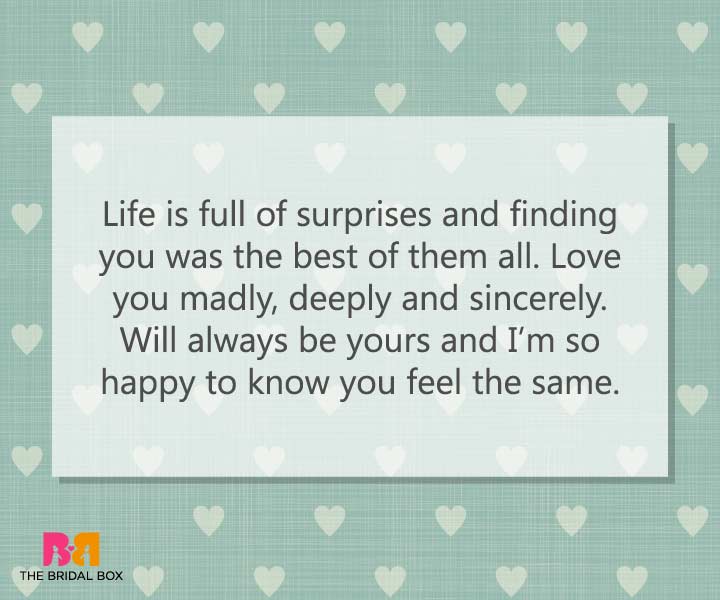 Surprises - Emotional Love Messages