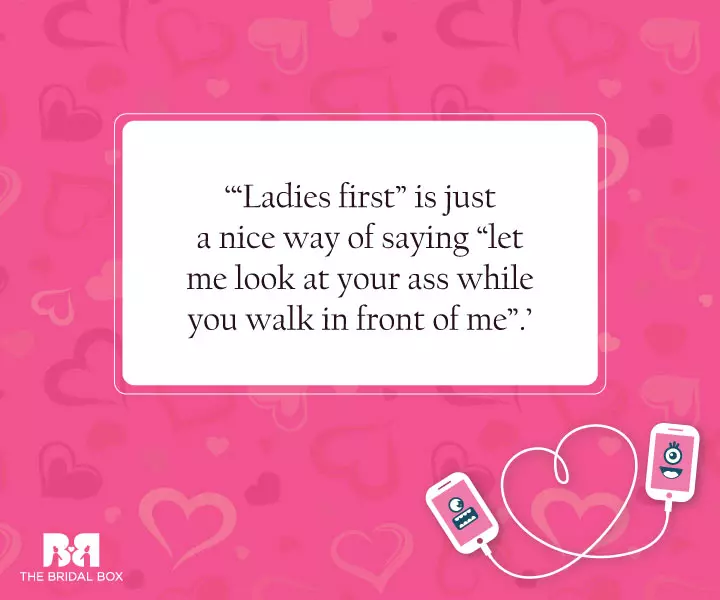 Ladies First - Funny Love SMS For Girlfriend