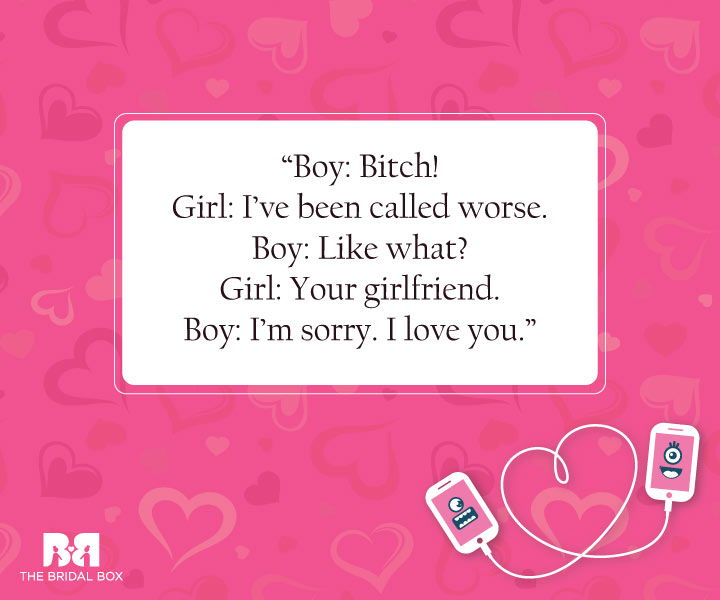 In Your Face - Funny Love SMS For Girlfriend