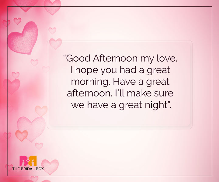 Good Afternoon Love SMS - Great Day