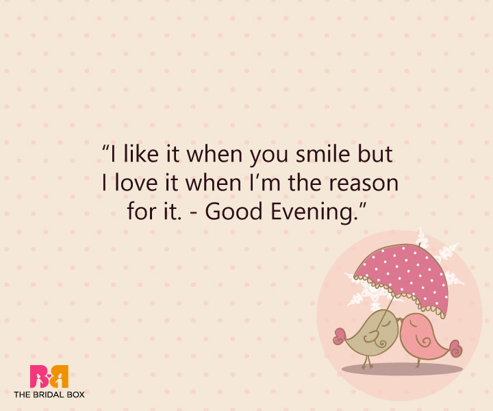 Good Evening Love SMS - Reason