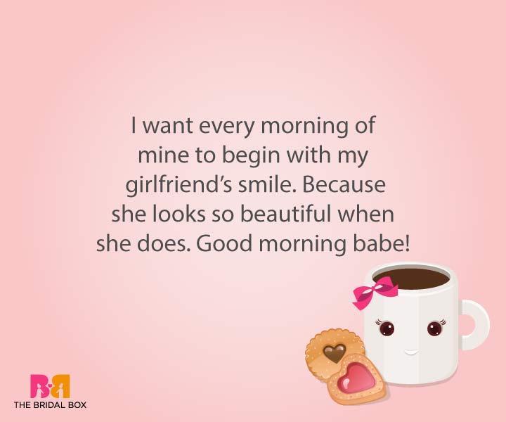 Good Morning Love Sms For Girlfriend - I Want You In My Mornings