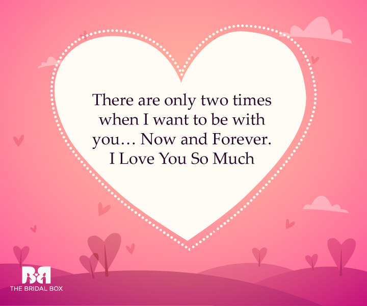 Now And Forever One Line Love SMS