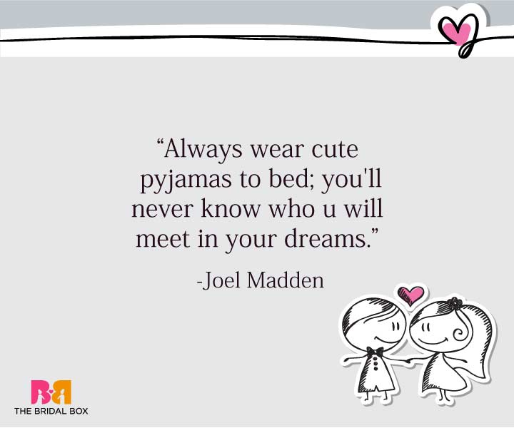 Cute Love SMS For Girlfriend - Joel Madden