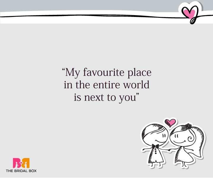 Cute Love SMS For Girlfriend - Favourite Place