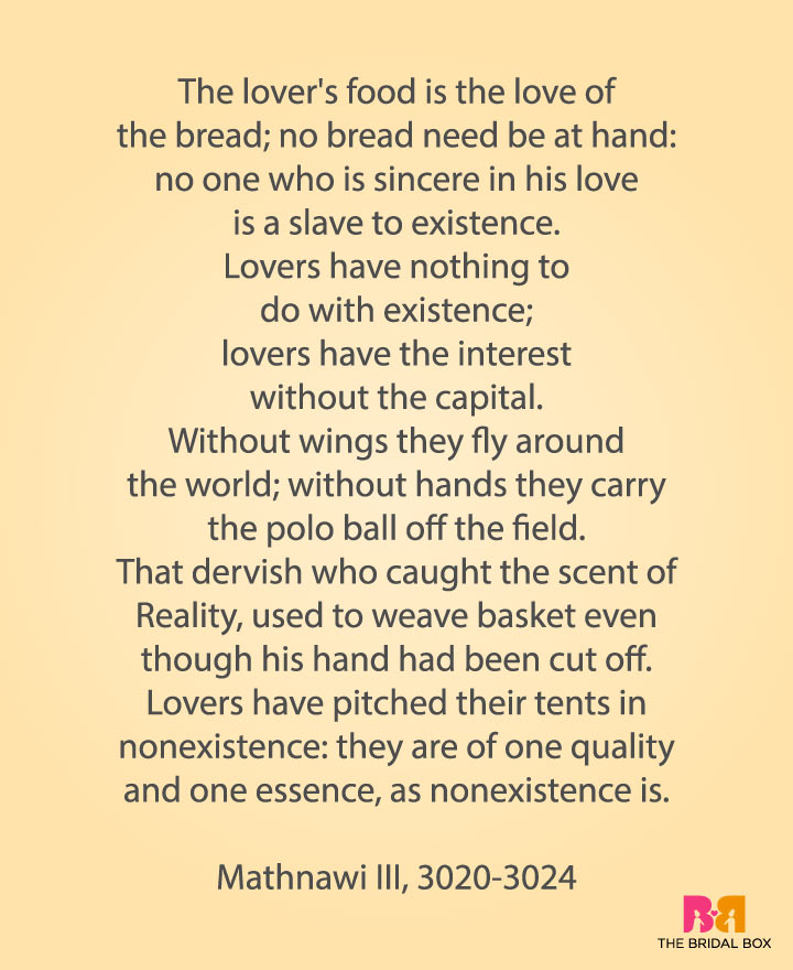 Rumi Love Poems - The Interest Without The Capital