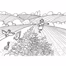 Harvest Coloring Pages - Farmer Tending The Crops Harvest Coloring Pages - Farmer Tending The Crops