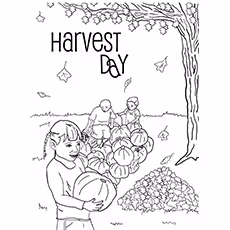 Harvest Coloring Pages - Harvest Day Harvest Coloring Pages - Harvest Day