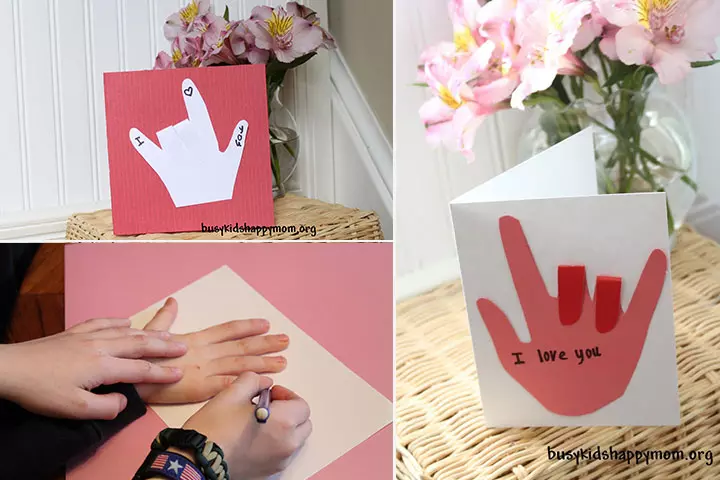 I Love You Mother's day crafts and greetings for kids