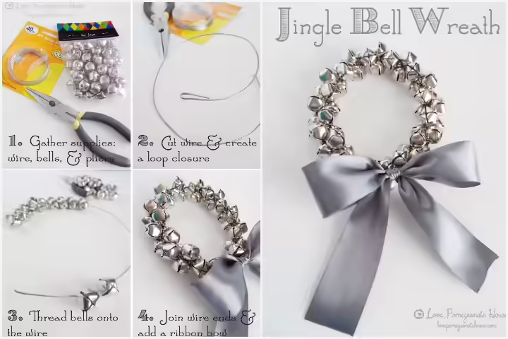 Christmas Crafts For Teens - Jingle Bell Wreath Christmas Crafts For Teens - Jingle Bell Wreath