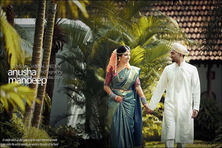 Kerala groom in white sherwani