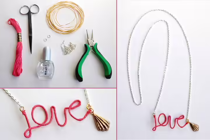 LOVE necklace crafts Mother's day crafts and greetings for kids LOVE necklace crafts Mother's day crafts and greetings for kids