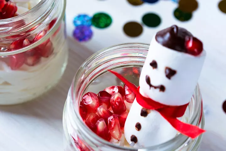 Winter Activities For Preschoolers - Marshmallow Snowman