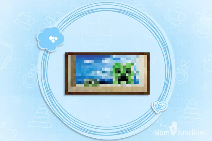 Minecraft Gifts For Kids - Minecraft Creeper Window Video Game Poster