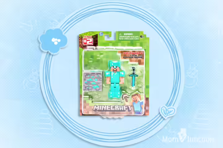 Minecraft Gifts For Kids - Minecraft Diamond Steve Action Figure Minecraft Gifts For Kids - Minecraft Diamond Steve Action Figure