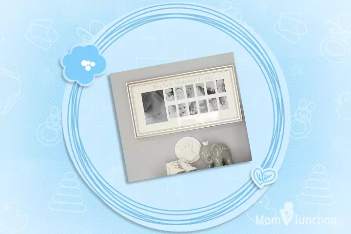 Christmas Gifts For Babies - Silver Leaf First Year Frame