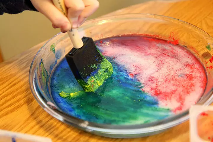 Winter Activities For Preschoolers - Snow Paint