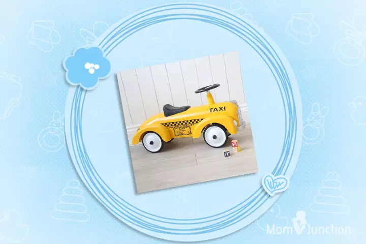 Christmas Gifts For Babies - Yellow Taxi Ride On Car