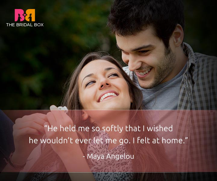 I love you quotes for him - Maya Angelou