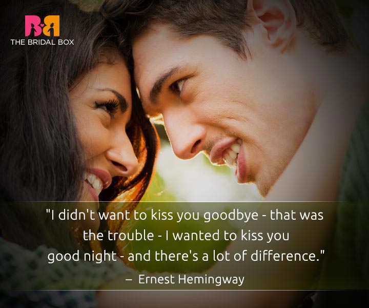 I love you quote for him - Ernest Hemingway