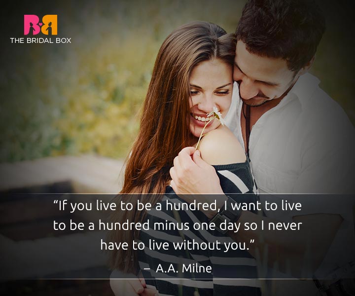I love you quote for him - A.A. Milne