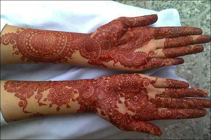 Intricate In Red - Red Mehndi Design