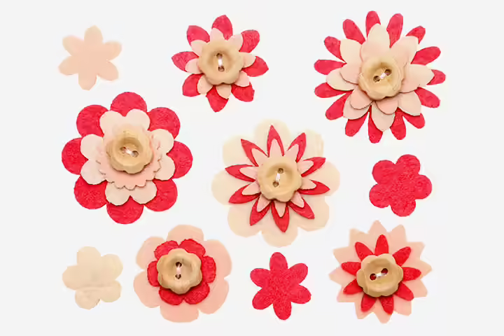 Button flower crafts for preschoolers and kids Button flower crafts for preschoolers and kids