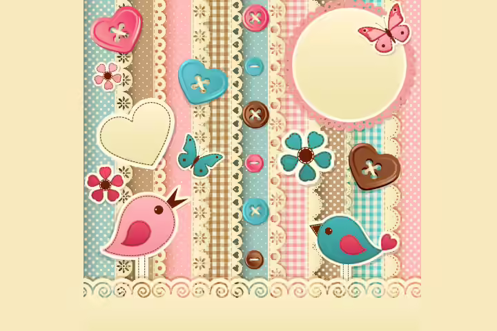 Button and scrapbook crafts for preschoolers and kids Button and scrapbook crafts for preschoolers and kids