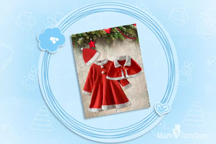 Christmas Dresses For Toddlers - Christmas Santa Claus Costume With Cape