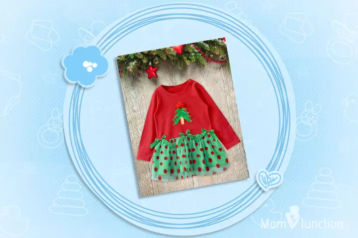 Christmas Dresses For Toddlers - Christmas Tree Design Christmas Costume