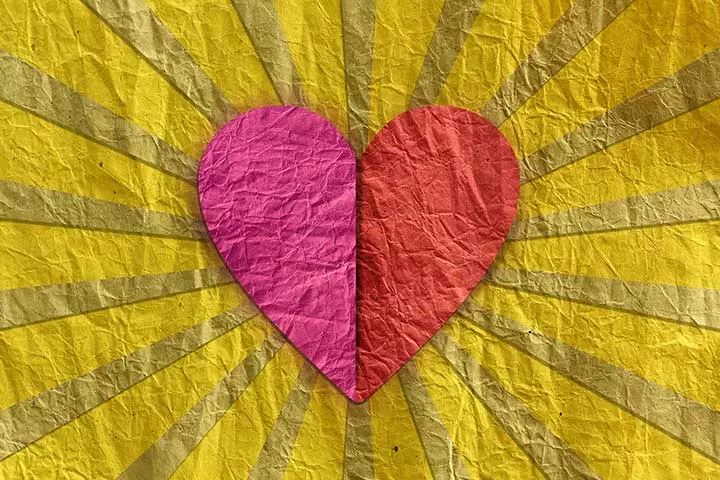 Recycled Crafts For Kids - Crumpled Heart