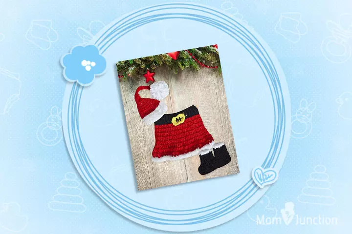 Christmas Outfits For Babies - Cute Santa Crochet Set Costume