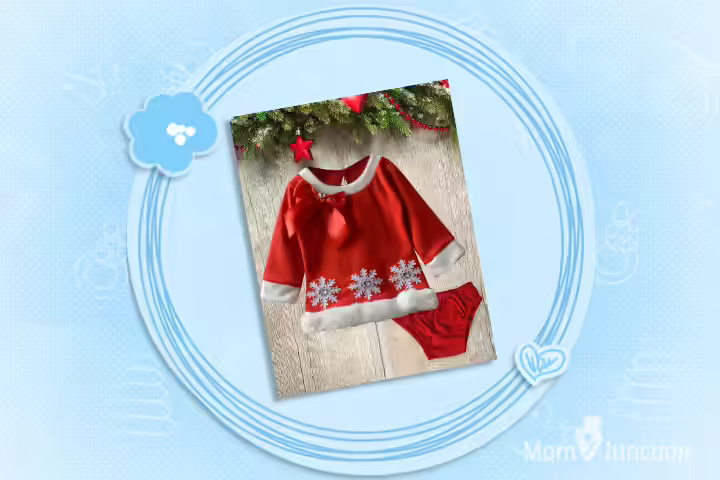 Christmas Dresses For Toddlers - Cute Snowflake Tunic And Bloomer Set Christmas Dresses For Toddlers - Cute Snowflake Tunic And Bloomer Set
