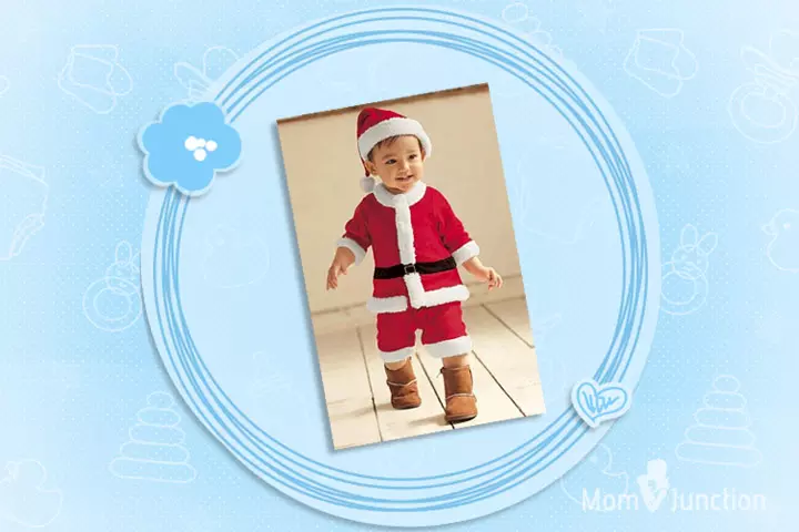 Christmas Outfits For Babies - Double Breasted Red And White Romper For Santa Claus Costume