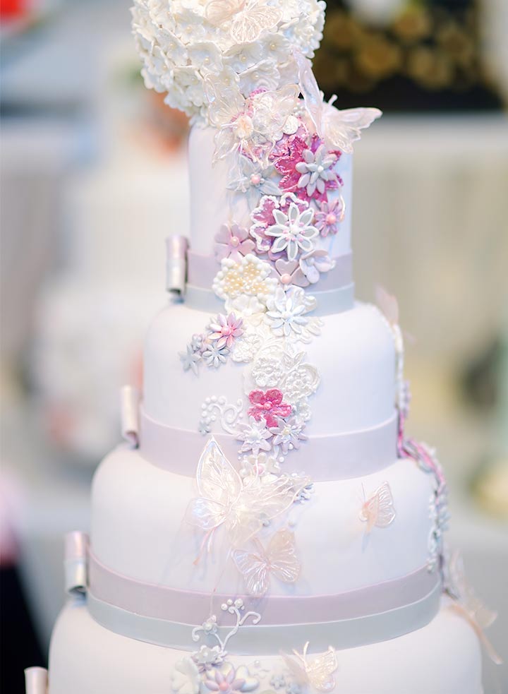 Fairy Tale Butterfly Wedding Cake
