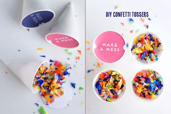 New Year Crafts For Kids - Make A Mess” Confetti Thrower