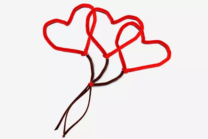 Pipe Cleaner Heart Balloons