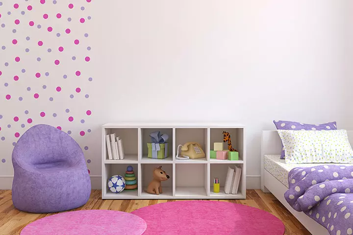 Polka dot creative kids bedroom design ideas