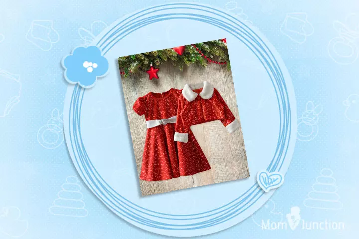 Christmas Dresses For Toddlers - Pretty Polka Dot Dress For Christmas Costume