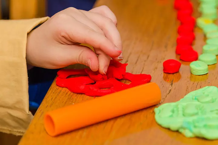 Advent Activities For Kids - Red And Green Dough