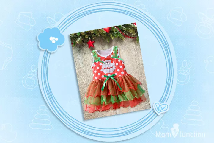 Christmas Dresses For Toddlers - Santa Ho Ho Christmas Costume Dress