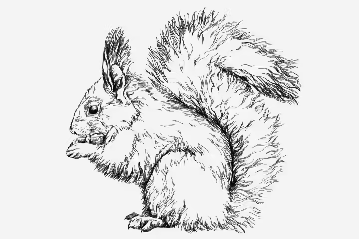 Squirrel Crafts - Simple Squirrel Art Squirrel Crafts - Simple Squirrel Art