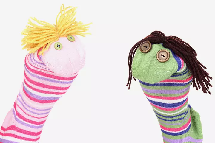 Recycled Crafts For Kids - Sock Puppets