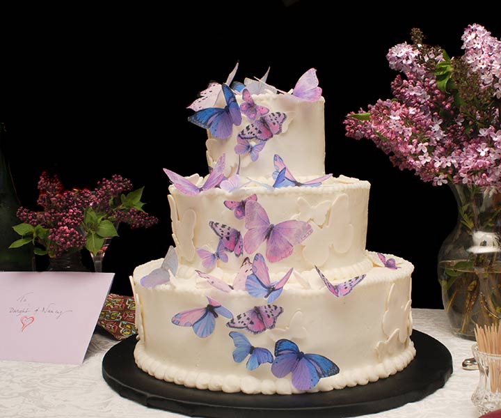 The Cascade Butterfly Wedding Cake