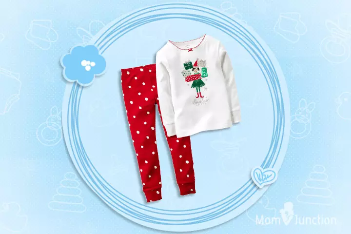 Christmas Dresses For Toddlers - Two Piece Cotton Comfortable Pajamas